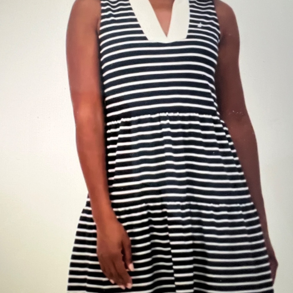 NWOT - Nautica Blue and White Striped Casual Dress - XS